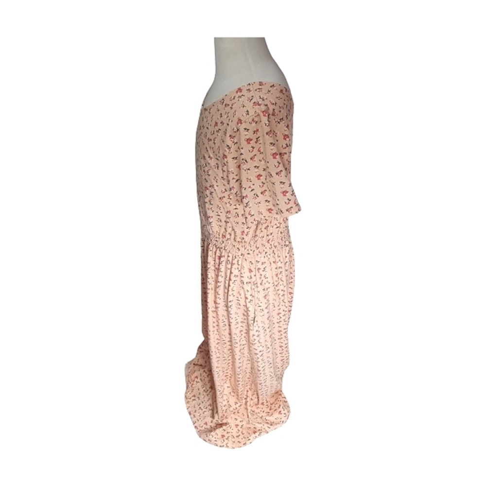 Paul & Joe Jersey Short-Sleeve Floral Peach Dress - Picture 4 of 4